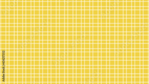 Yellow and white plaid fabric texture as a background