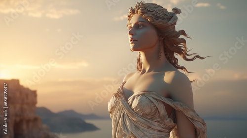 Aphrodite - The greek goddess of love.generative ai 