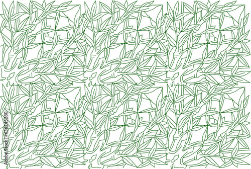 Sketsa vektor ilustrasi detail desain baground hiasan floral pattern 