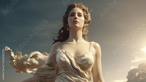 Aphrodite - The greek goddess of love.generative ai 