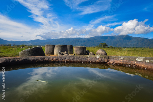 Pokekea megalithic site in Indonesia's Behoa Valley, Palu, Central Sulawesi.