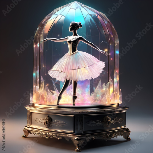 Spooky Vintage Music Box With Ballerina.