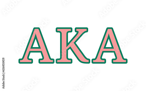 Alpha kappa alpha greek letter, AKA greek letters