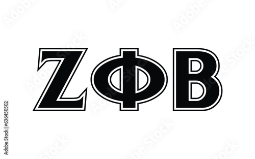 Zeta phi beta greek letter, ZΦB greek letters