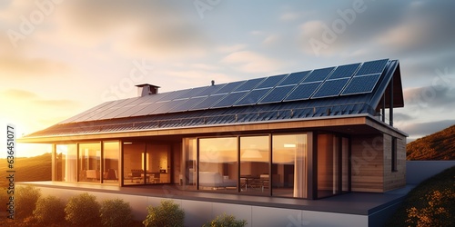 Solar panel setting in house