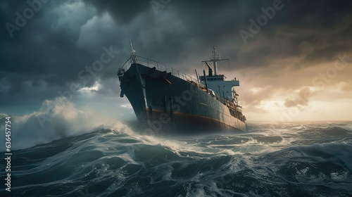 ship in the storm. Generative AI