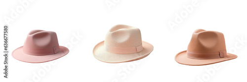 transparent background with a hat isolated