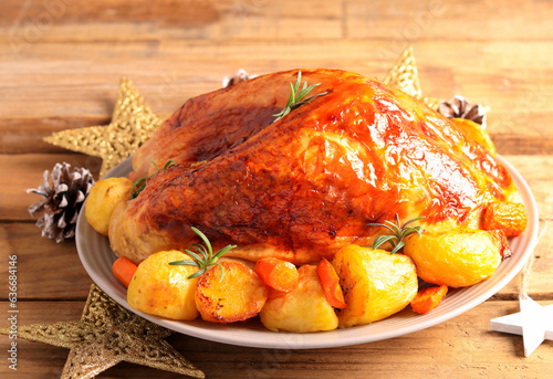 Luxury turkey crown, festive roast breast of turkey
