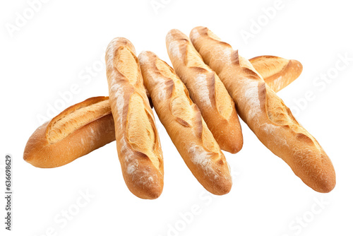 baguette isolated on white background PNG