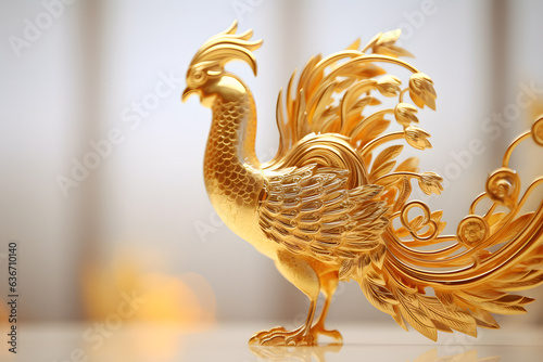 golden phoenix ornament