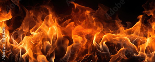 burning flames, fire background, Generative AI