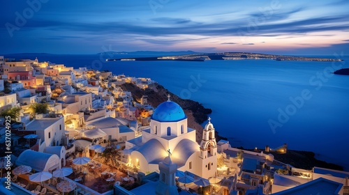 Santorini island of Greece.