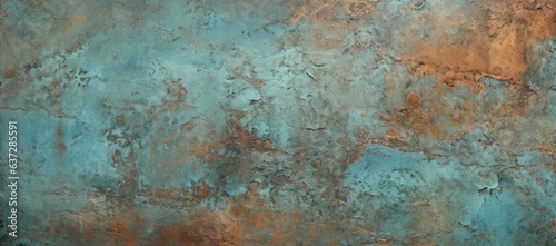 Oxidized copper texture for a unique, greenish-blue patina
