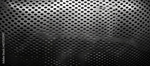 Perforated metal sheet texture, for an industrial look with holes
