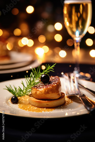 Foie Gras Served for Romantic Dinner