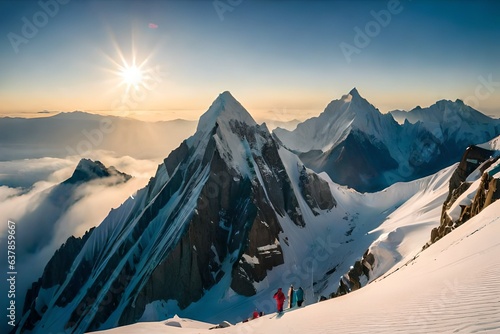 ski resort in the mountains