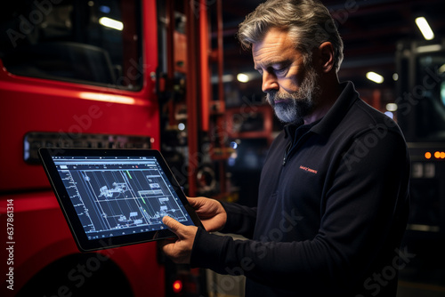 truck maintenance and diagnostic system that provides real-time alerts and predictive maintenance suggestions 