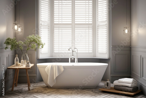 Bathroom Shutters for Large Windows