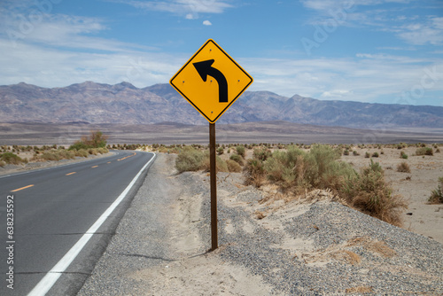 Road sign in Death Valley 