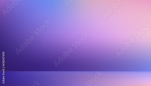 Studio background,Empty Room lilac ombre color wall and flooring. Studio display podium with blurry pink,violet and blue template.Vector banner Futuristic neon for product future cyberspace concept