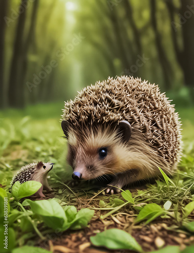 hedgehog in the forest