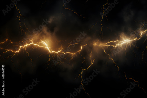 Storm Lightning Overlay, Ready,to,Use Black Background