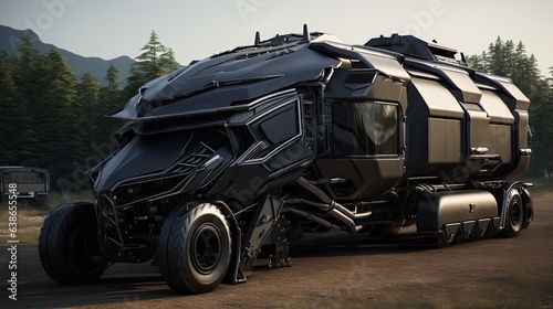 futuristic armored truck