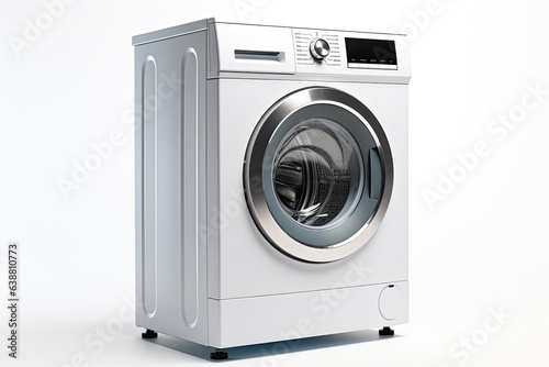 modern Washing Machine isolated on White Background