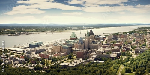 Panorama of quebec city in Canada