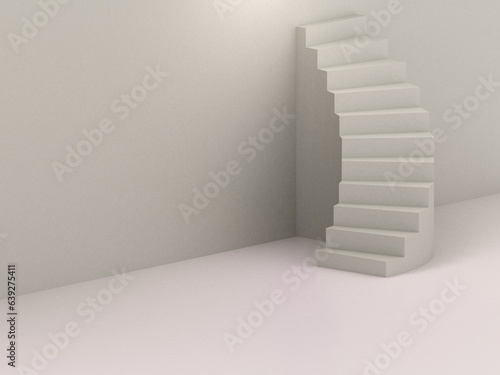 3d render stairs Stok 