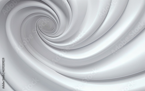 White swirls with a futuristic design, showcasing abstract planar art