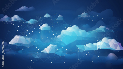 Cloud API Integration Illustration. Cloud Computing, CI/CD Pipeline, High quality resolution