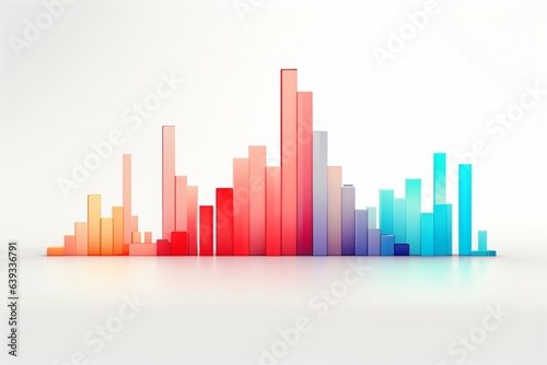 Graphic illustration of a bar chart of histogram