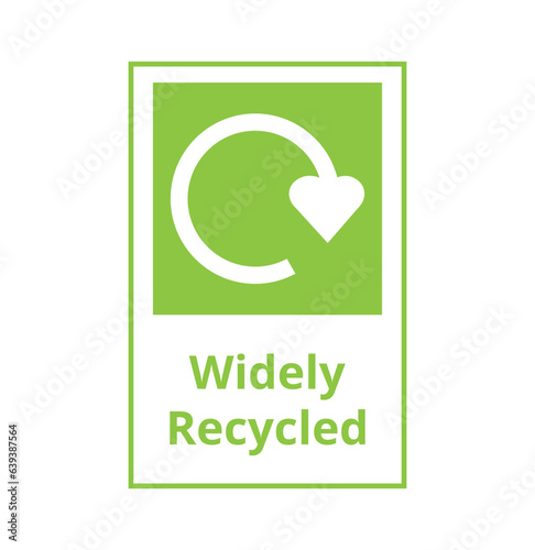 Widely Recycled Symbol 