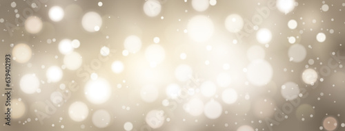 Abstract background with bokeh effect in beige colors