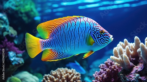 fish in aquarium. Generative AI