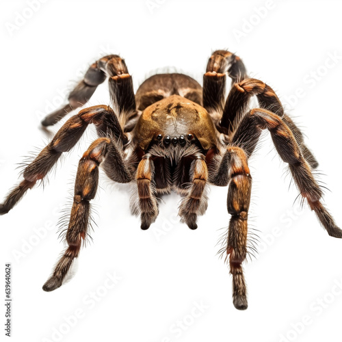 Mygale (Theraphosidae spp.) Araignée avec transparence, sans background