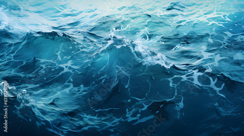 there is a large wave that is breaking into the water Generative AI