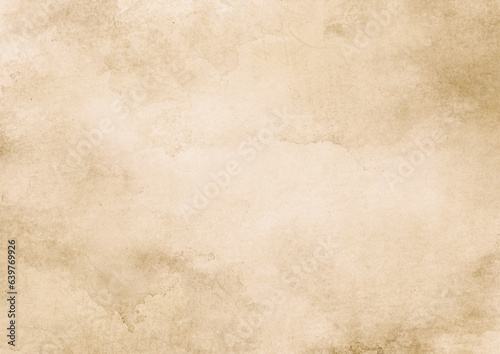 Old paper in sepia tone with stains texture background, Pale brown paper vintage