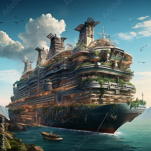 the cruise ship where conglomerates gather but the conglomerates don't know because the ship has a hole that hasn't been patched, it's really funny isn't it; v