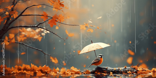 Festive Autumn Backdrop with Creative Layout