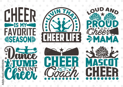 Cheer SVG Bundle, Cheerleading Svg, Cheer Svg, Cheer Life Svg, Cheer Quotes, Cheer Cutting File