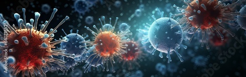 Corona Virus Microbiology And Virology Concept Generative Ai