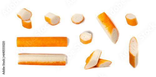 Crab Stick Isolated, Orange Crabstick Closeup, Crabmeat Food, Crabmeat Fish Sticks, Crab Sticks