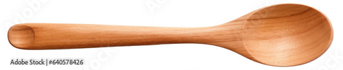 Wooden spoon isolated.