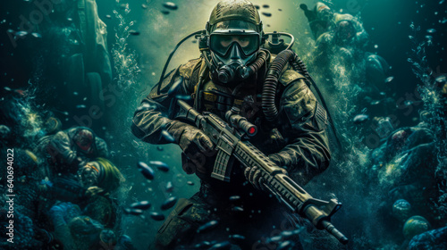 The Deep Sea Mission How a Special Forces Operative Fights Underwater AI Generated