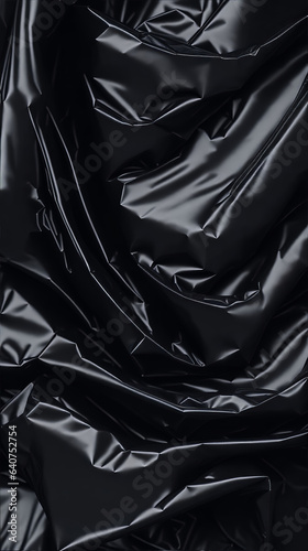 Black Plastic Wrap Texture Background