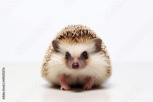 Hedgehog photo realistic illustration - Generative AI.