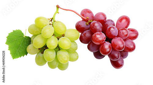 bunch of grapes isolated on a transparent background, PNG