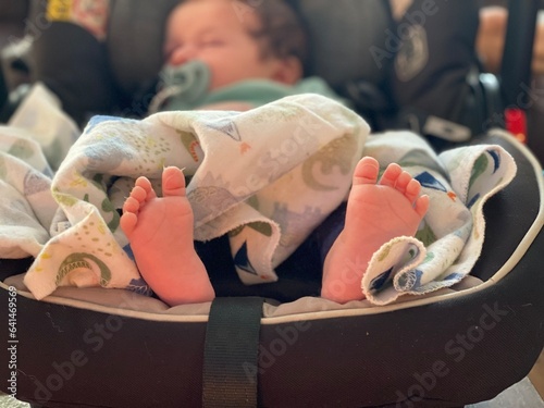 Newborn baby feet